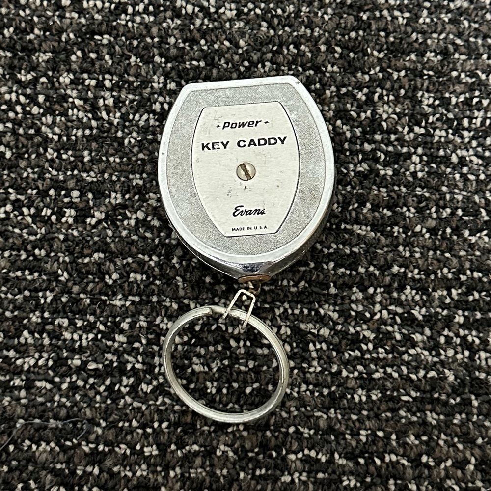 Vintage Evans Power Key Caddie Belt Clip Security key ring